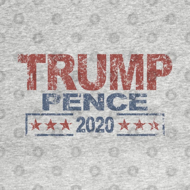 Distressed Donald Trump Mike Pence 2020 by Etopix